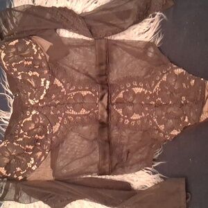 Victoria's Secret Black Star Chemise